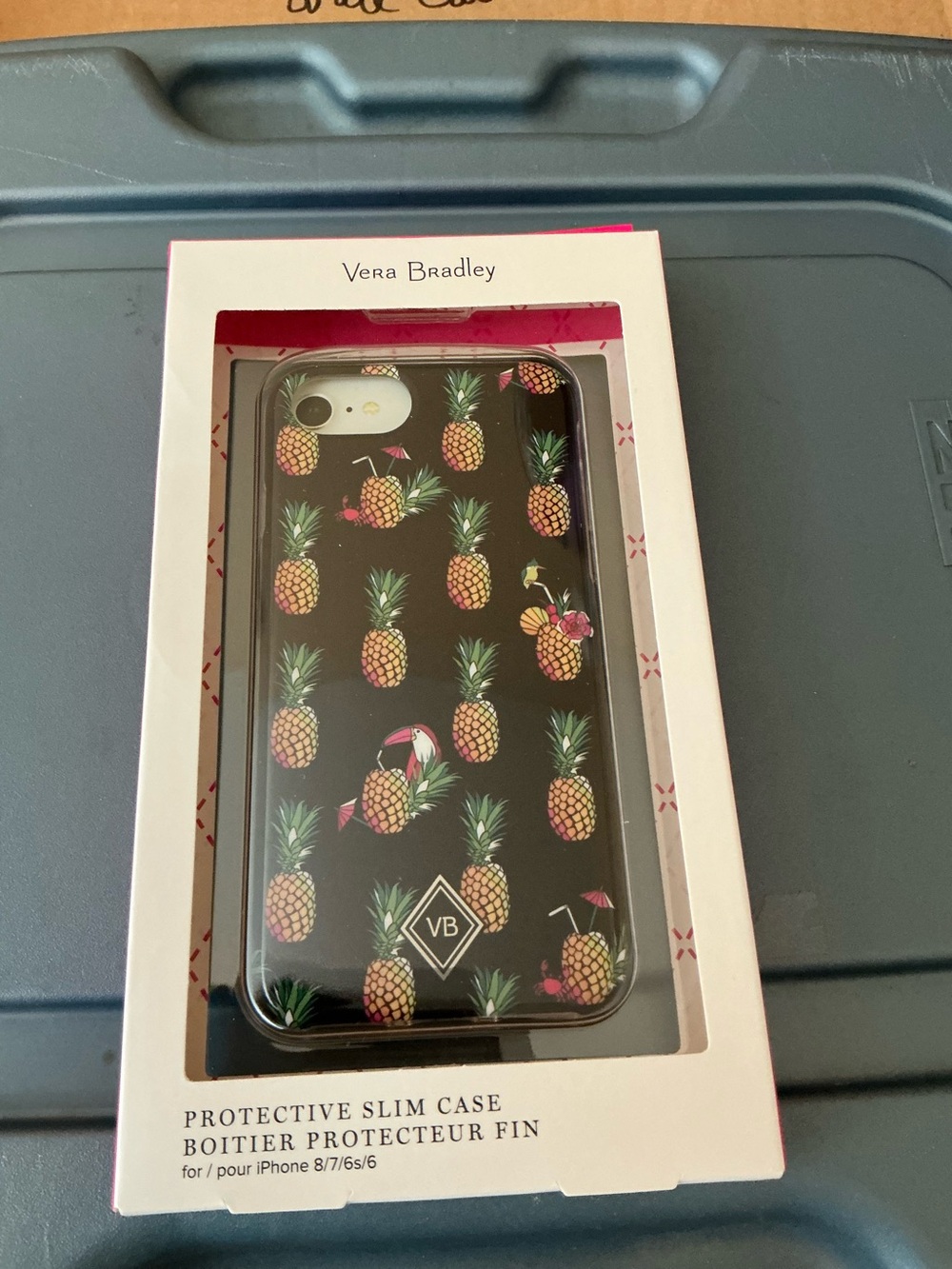Vera Bradley New Pineapple IPhone Protective Case to fit SE, 8, 7, or 6